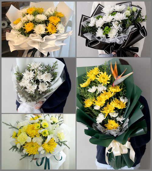 四川成都彭州市红岩镇白石沟村白事花束代送